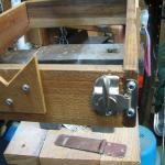 The finished and attached hasp and frame. Beautiful!