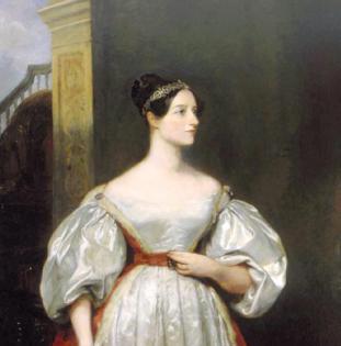 Augusta Ada King, Countess of Lovelace, via wikipedia.